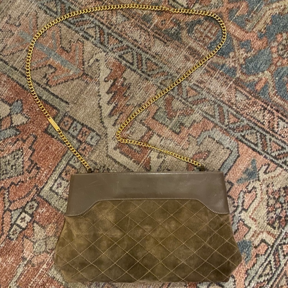 Vintage Salvatore Ferragamo Purse with Gold Chain